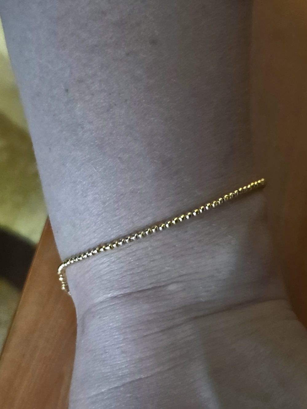 Bracelet Solid Gold 18K Fashion Vintage Charm AU750 Pure Gold with  Beads Design - Picture 5 of 9